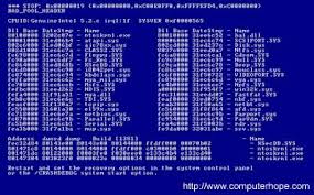 Windows Blue screen error