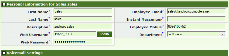 VOIP VM Setup